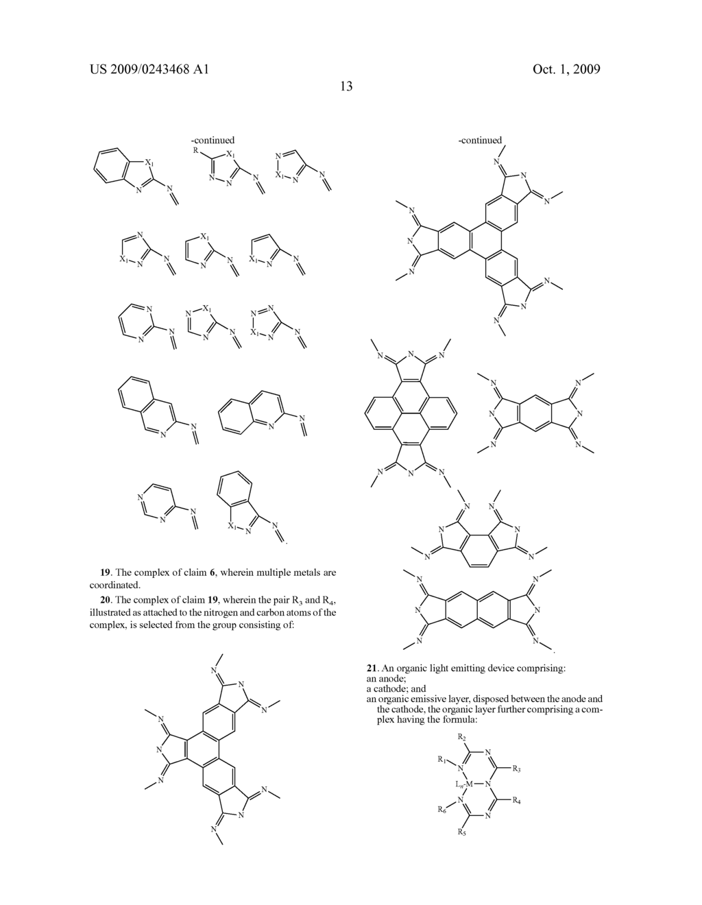 ARYLIMINO-ISOINDOLINE COMPLEXES FOR USE IN ORGANIC LIGHT EMITTING DIODES - diagram, schematic, and image 38