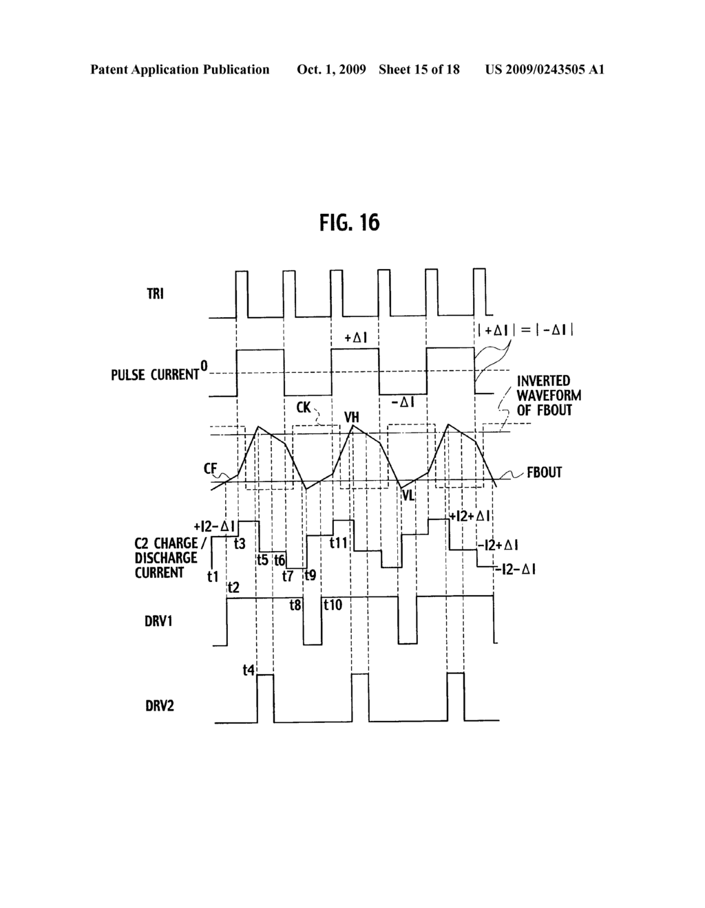 FREQUENCY SYNCHRONIZING METHOD FOR DISCHARGE TUBE LIGHTING APPARATUS, DISCHARGE TUBE LIGHTING APPARATUS, AND SEMICONDUCTOR INTEGRATED CIRCUIT - diagram, schematic, and image 16