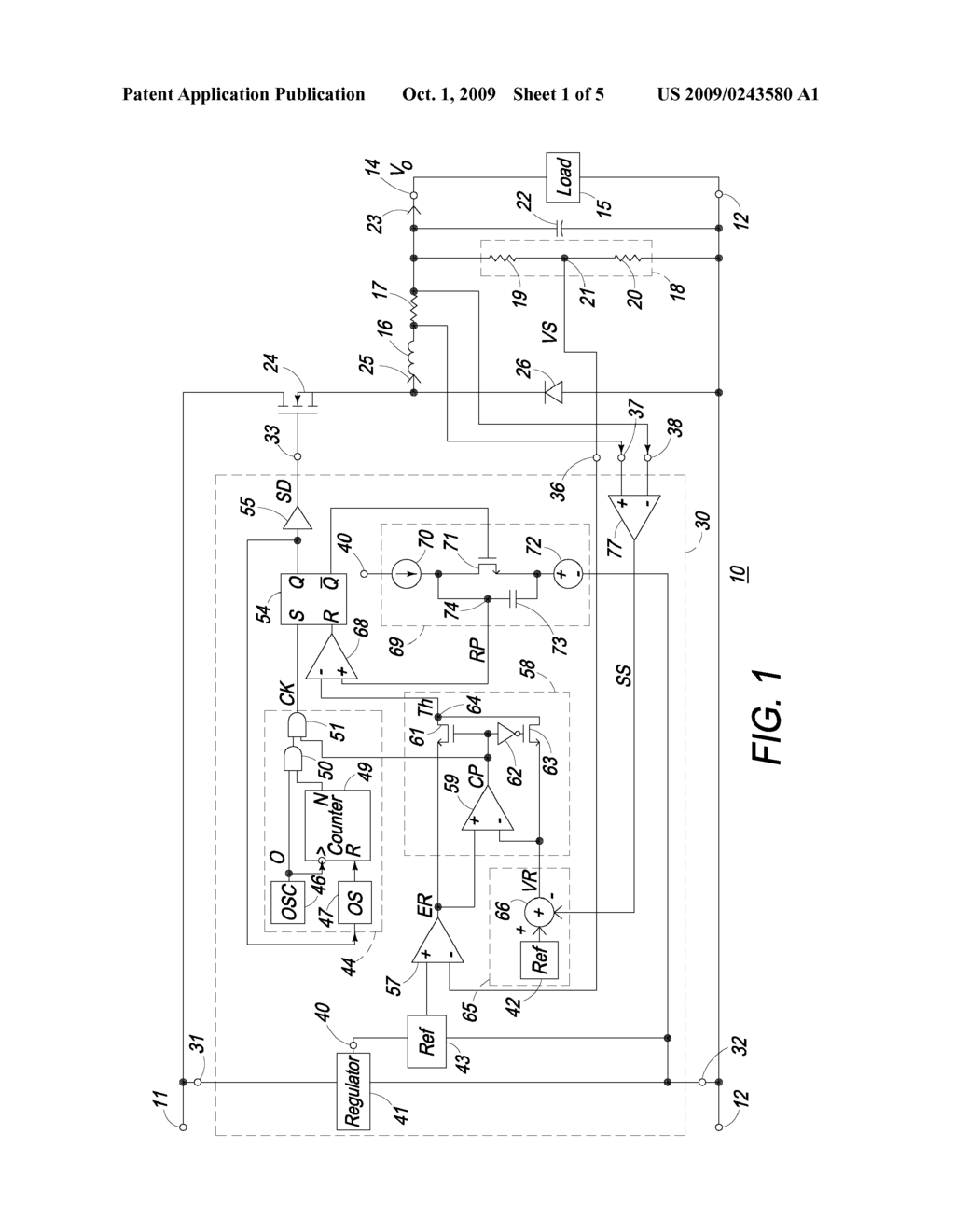 METHOD OF FORMING A POWER SUPPLY CONTROLLER AND STRUCTURE THEREFOR - diagram, schematic, and image 02