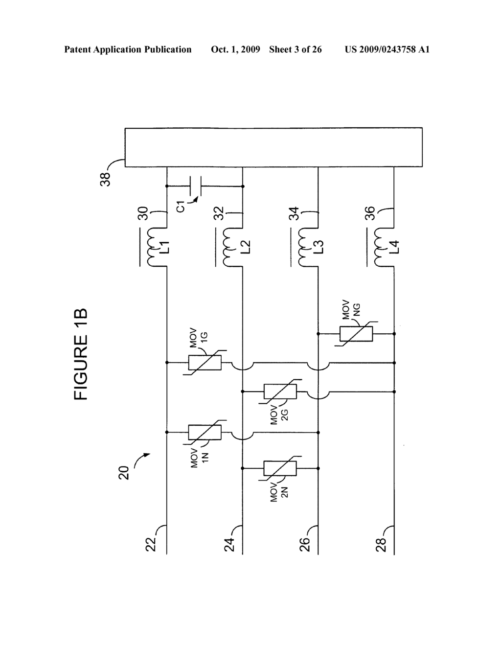 Power conditioning circuit utilizing high oersted rating inductors - diagram, schematic, and image 04