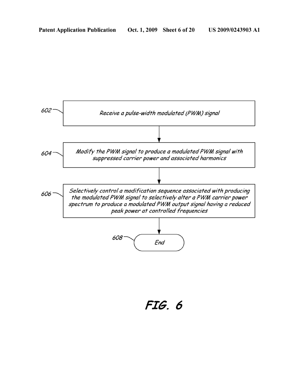 SYSTEM AND METHOD OF ALTERING A PWM CARRIER POWER SPECTRUM - diagram, schematic, and image 07