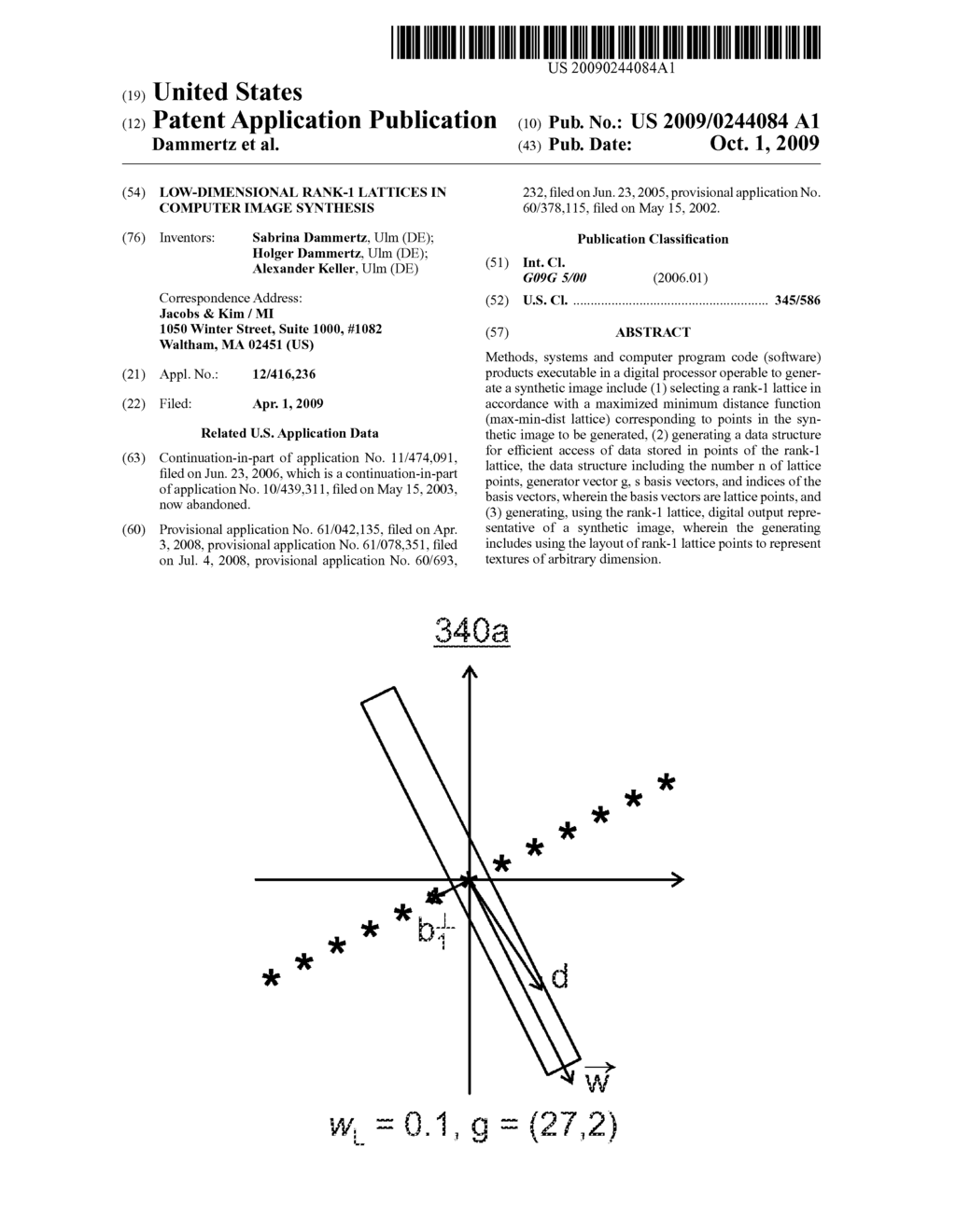 LOW-DIMENSIONAL RANK-1 LATTICES IN COMPUTER IMAGE SYNTHESIS - diagram, schematic, and image 01