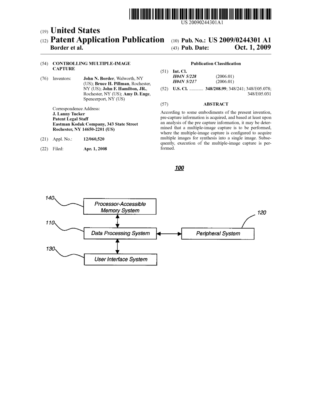 CONTROLLING MULTIPLE-IMAGE CAPTURE - diagram, schematic, and image 01