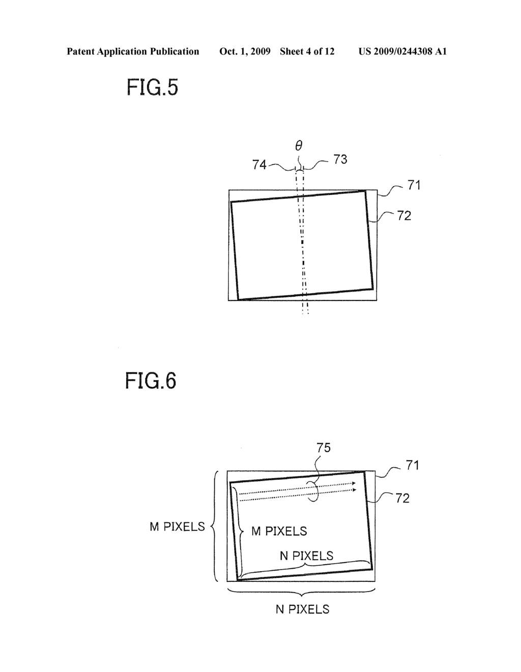 Image Inclination Correction Device and Image Inclination Correction Method - diagram, schematic, and image 05