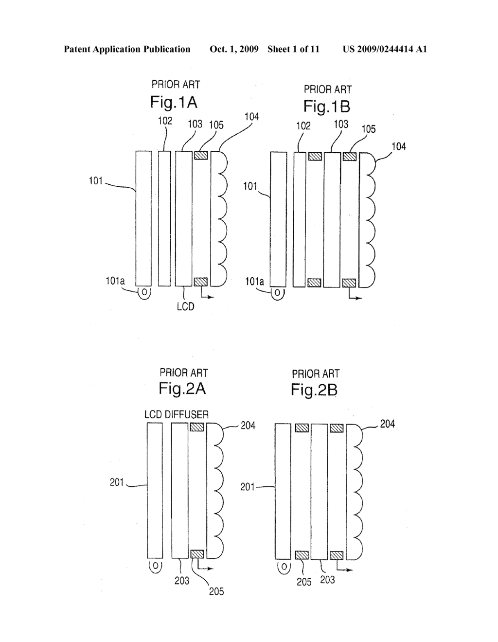 LIQUID CRYSTAL DISPLAY APPARATUS AND METHOD FOR IMPROVED PRECISION 2D/3D VIEWING WITH AN ADJUSTABLE BACKLIGHT UNIT - diagram, schematic, and image 02