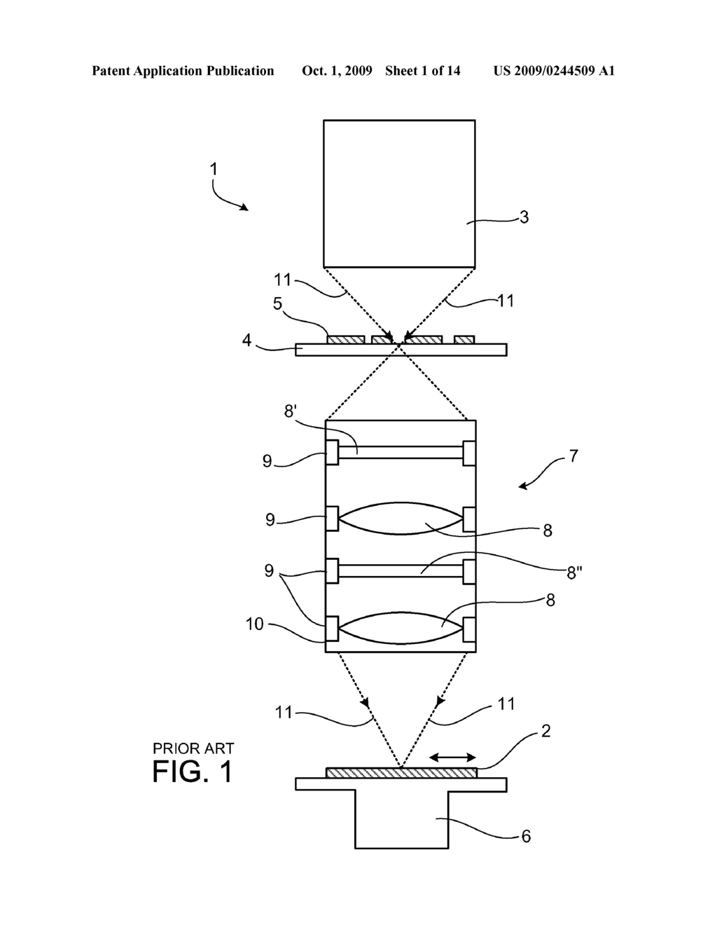 OPTICAL SYSTEM WITH AN EXCHANGEABLE, MANIPULABLE CORRECTION ARRANGEMENT FOR REDUCING IMAGE ABERRATIONS - diagram, schematic, and image 02