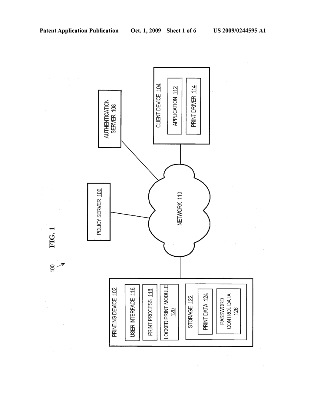 Approach For Processing Print Data Using Password Control Data - diagram, schematic, and image 02