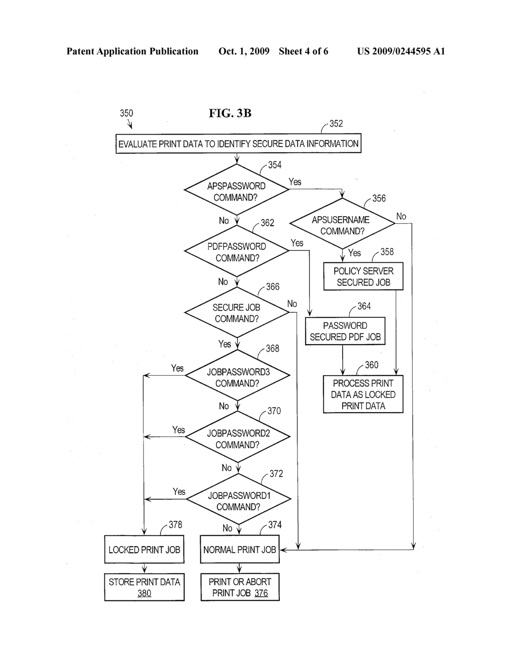 Approach For Processing Print Data Using Password Control Data - diagram, schematic, and image 05