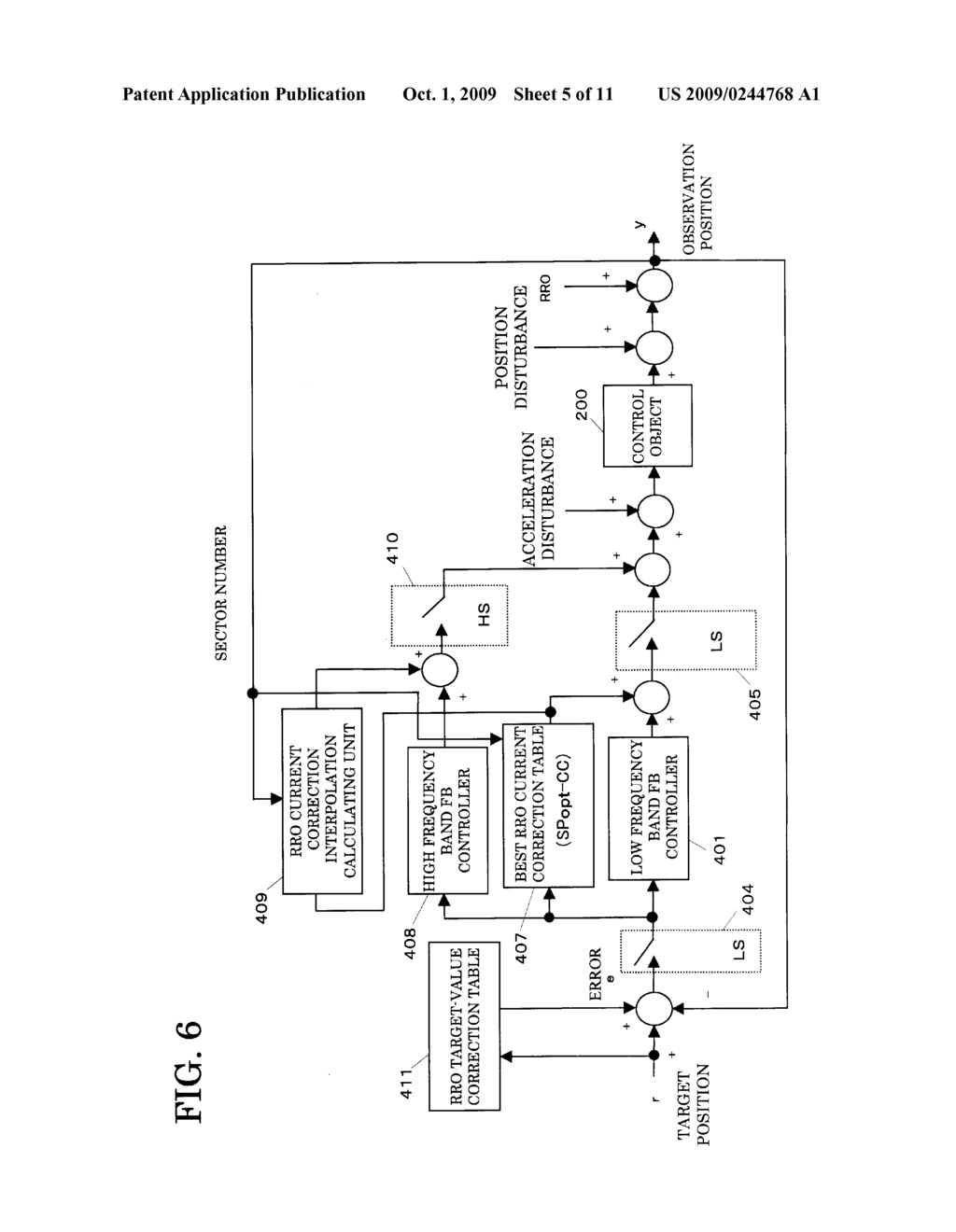 MAGNETIC HEAD POSITIONING CONTROL METHOD AND MAGNETIC HEAD POSITIONING CONTROL APPARATUS - diagram, schematic, and image 06