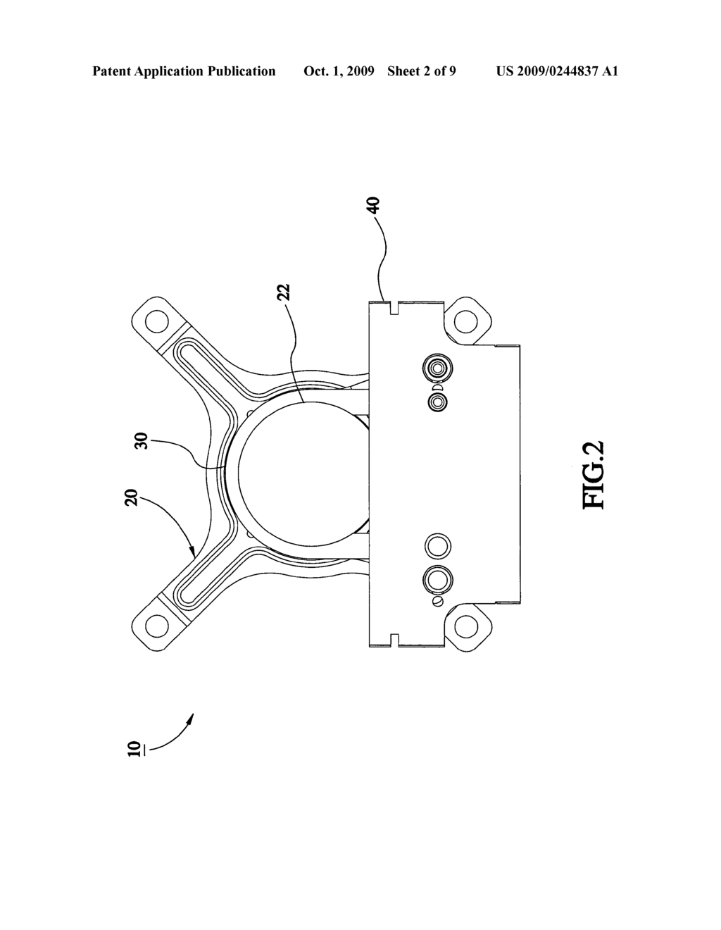 Heat-dissipating module - diagram, schematic, and image 03