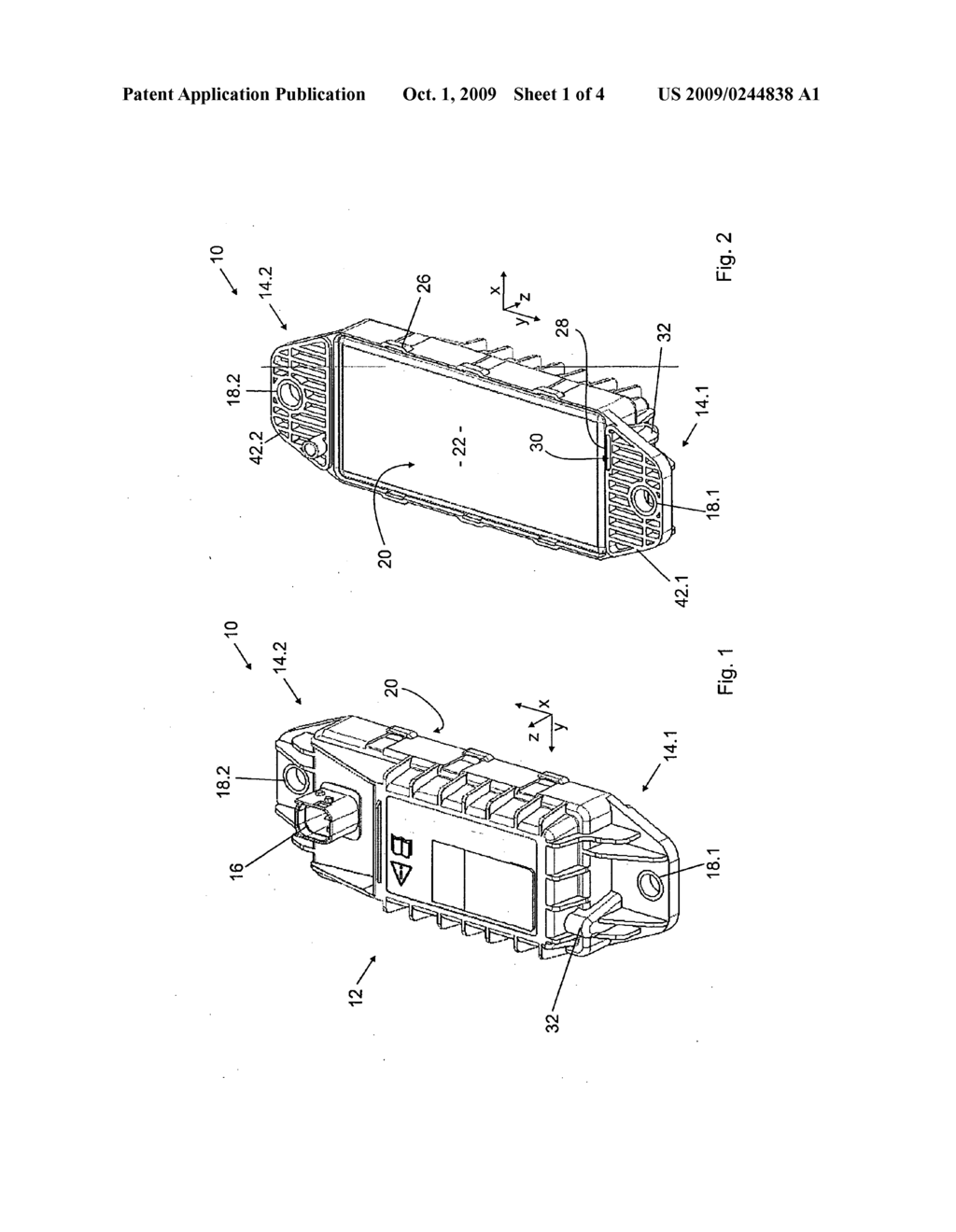 Housing for an electronic unit - diagram, schematic, and image 02