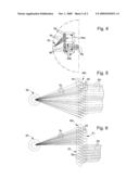 LIQUID CRYSTAL DISPLAY DEVICE DISPLAYING COLOURED SEGMENTS AND TIMEPIECE FITTED WITH THE SAME diagram and image