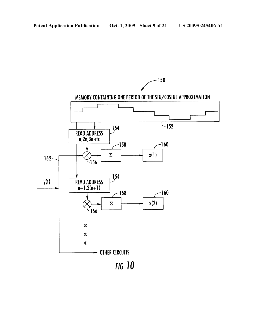 SYSTEM AND METHOD FOR COMMUNICATING DATA USING EFFICIENT FAST FOURIER TRANSFORM (FFT) FOR ORTHOGONAL FREQUENCY DIVISION MULTIPLEXING (OFDM) MODULATION - diagram, schematic, and image 10