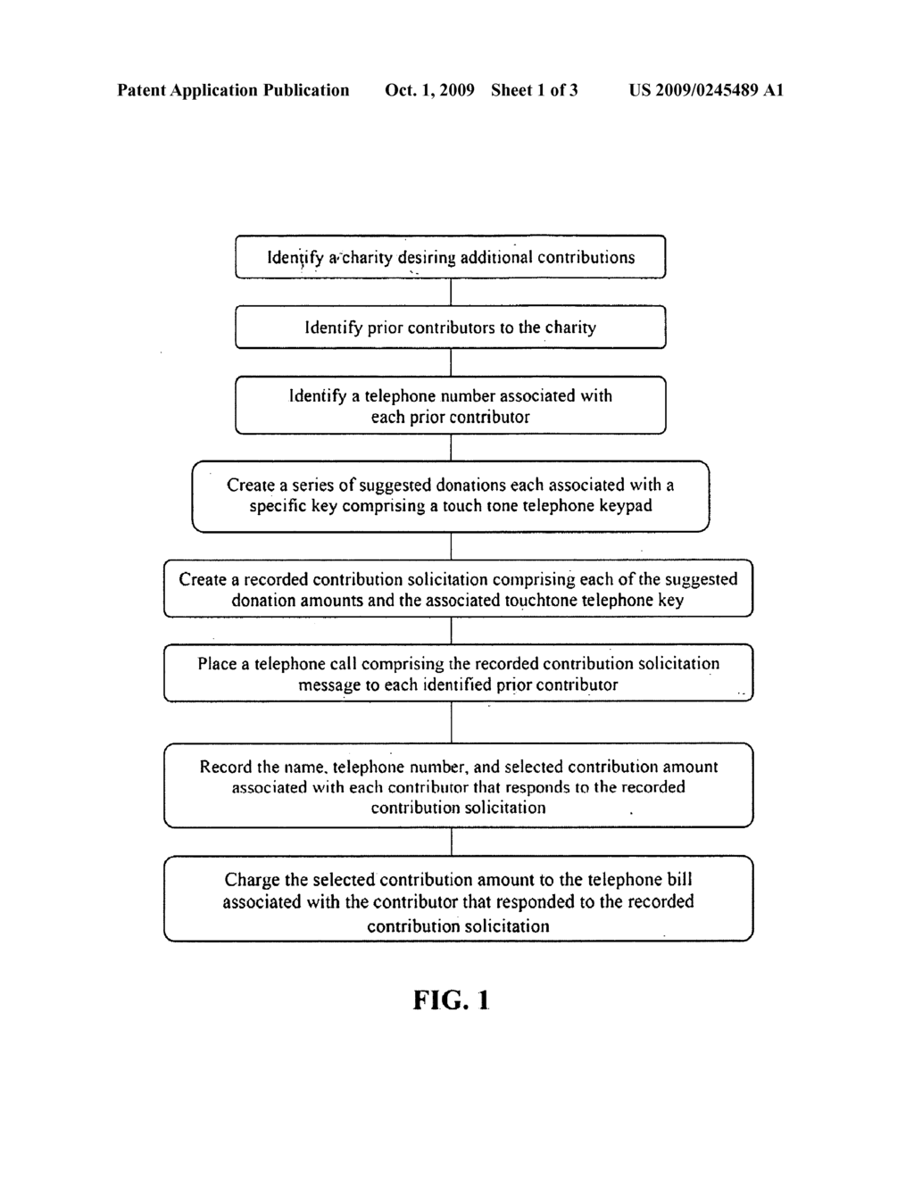 AUTOMATED SYSTEM FOR SOLICITING CHARITABLE DONATIONS - diagram, schematic, and image 02