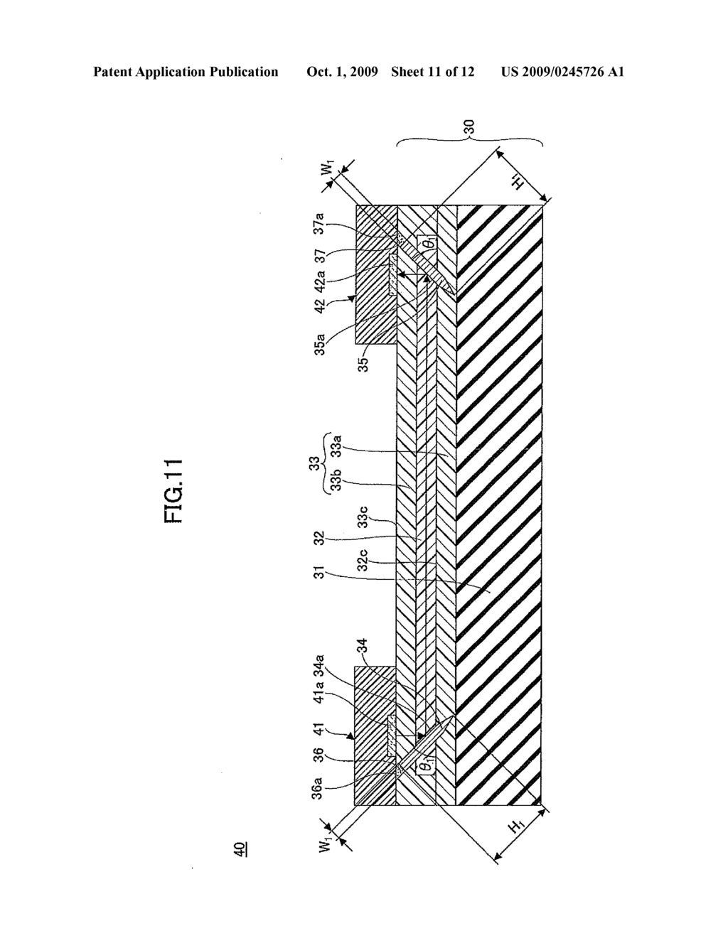 OPTICAL WAVEGUIDE HAVING AN OPTICAL TRANSMISSION DIRECTION CHANGING PART - diagram, schematic, and image 12