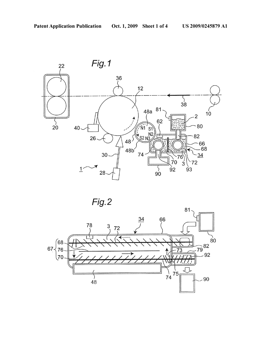 DEVELOPING DEVICE, IMAGE FORMING APPARATUS AND METHOD FOR FILLING DEVELOPER - diagram, schematic, and image 02