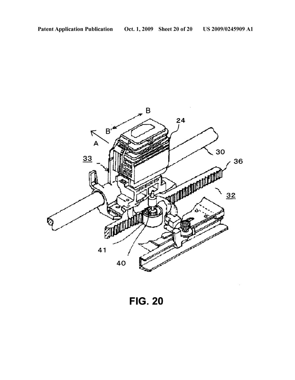 Impact head and printing apparatus - diagram, schematic, and image 21