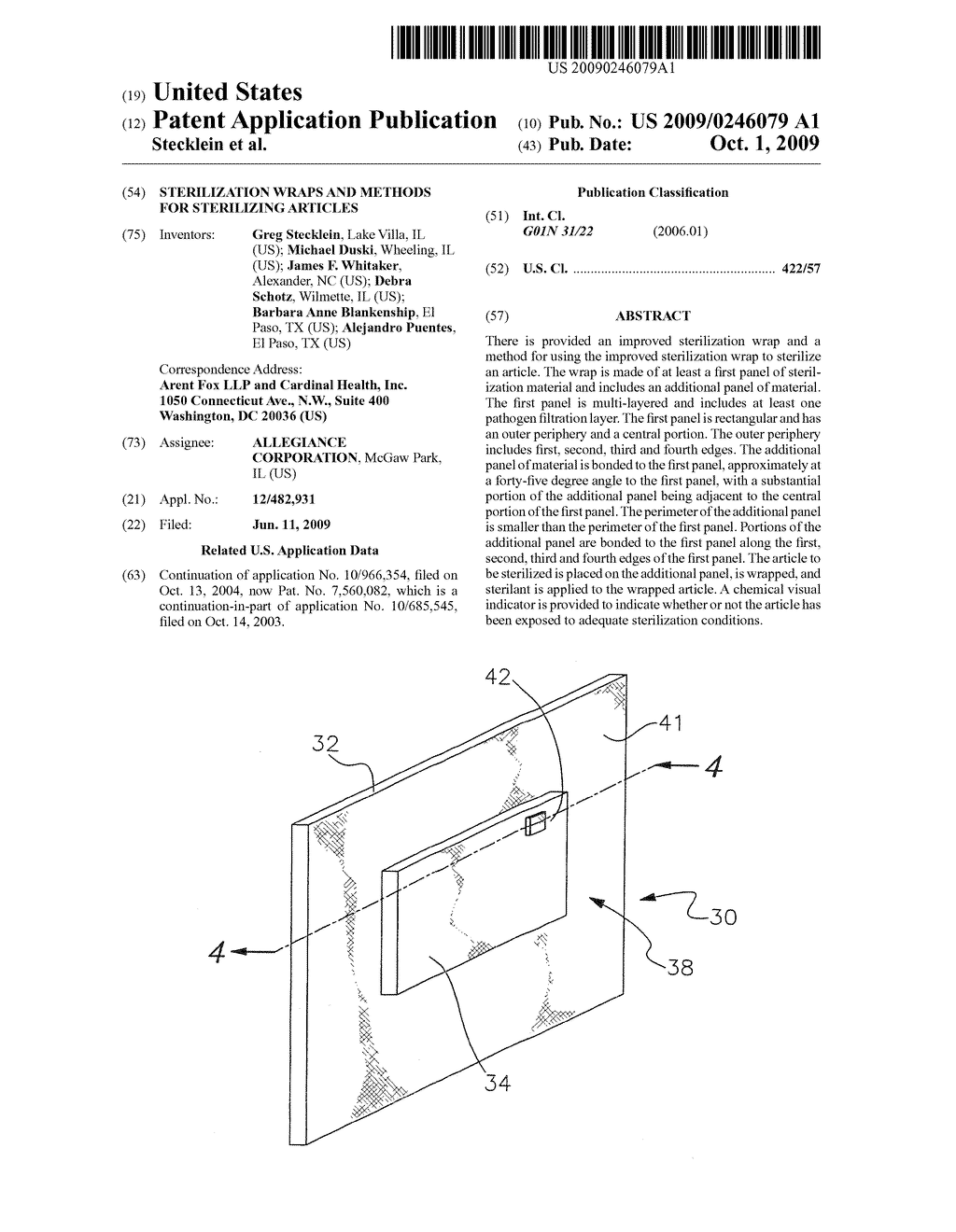 STERILIZATION WRAPS AND METHODS FOR STERILIZING ARTICLES - diagram, schematic, and image 01