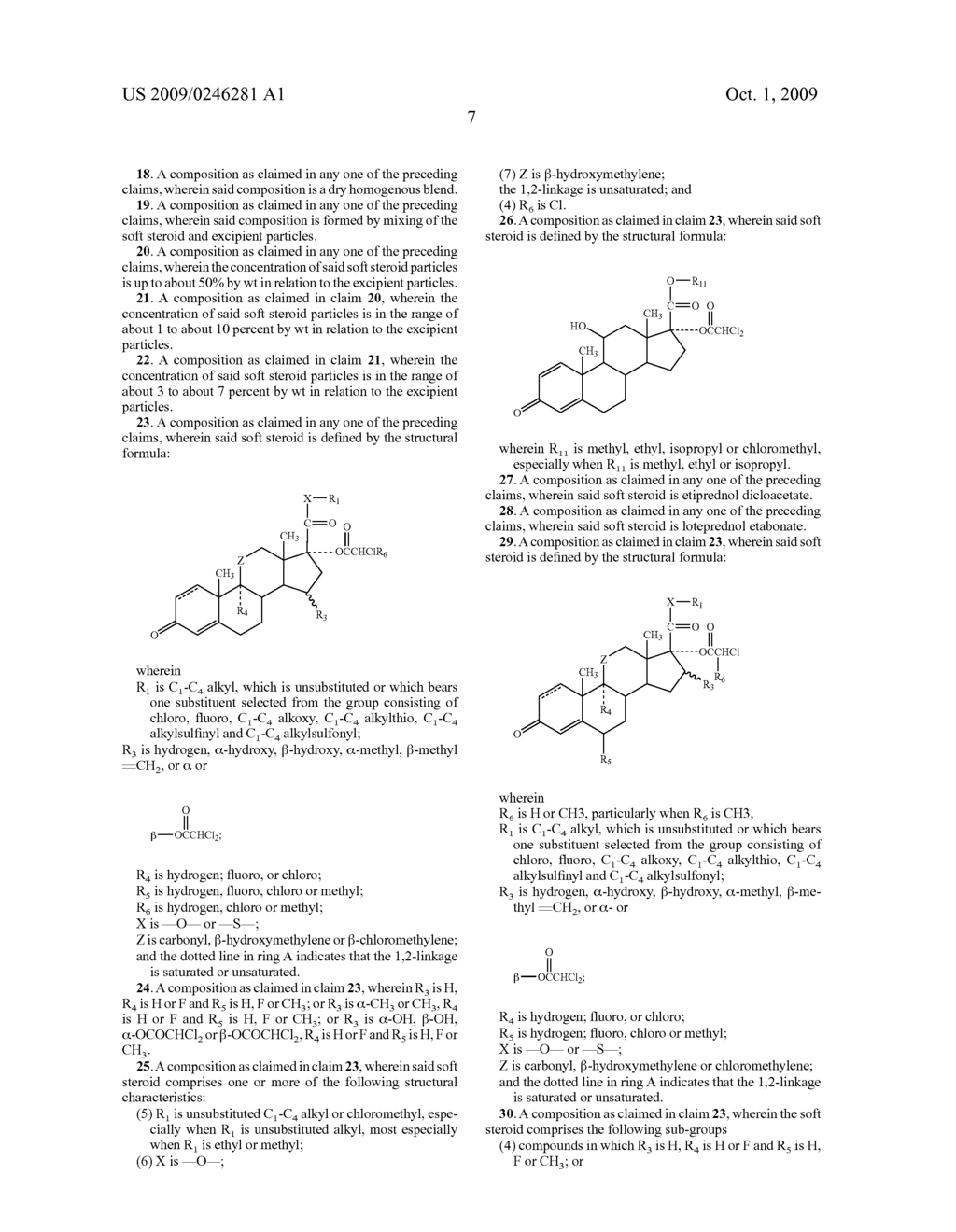 Soft steroid compositions for use in dry powder inhalers - diagram, schematic, and image 12
