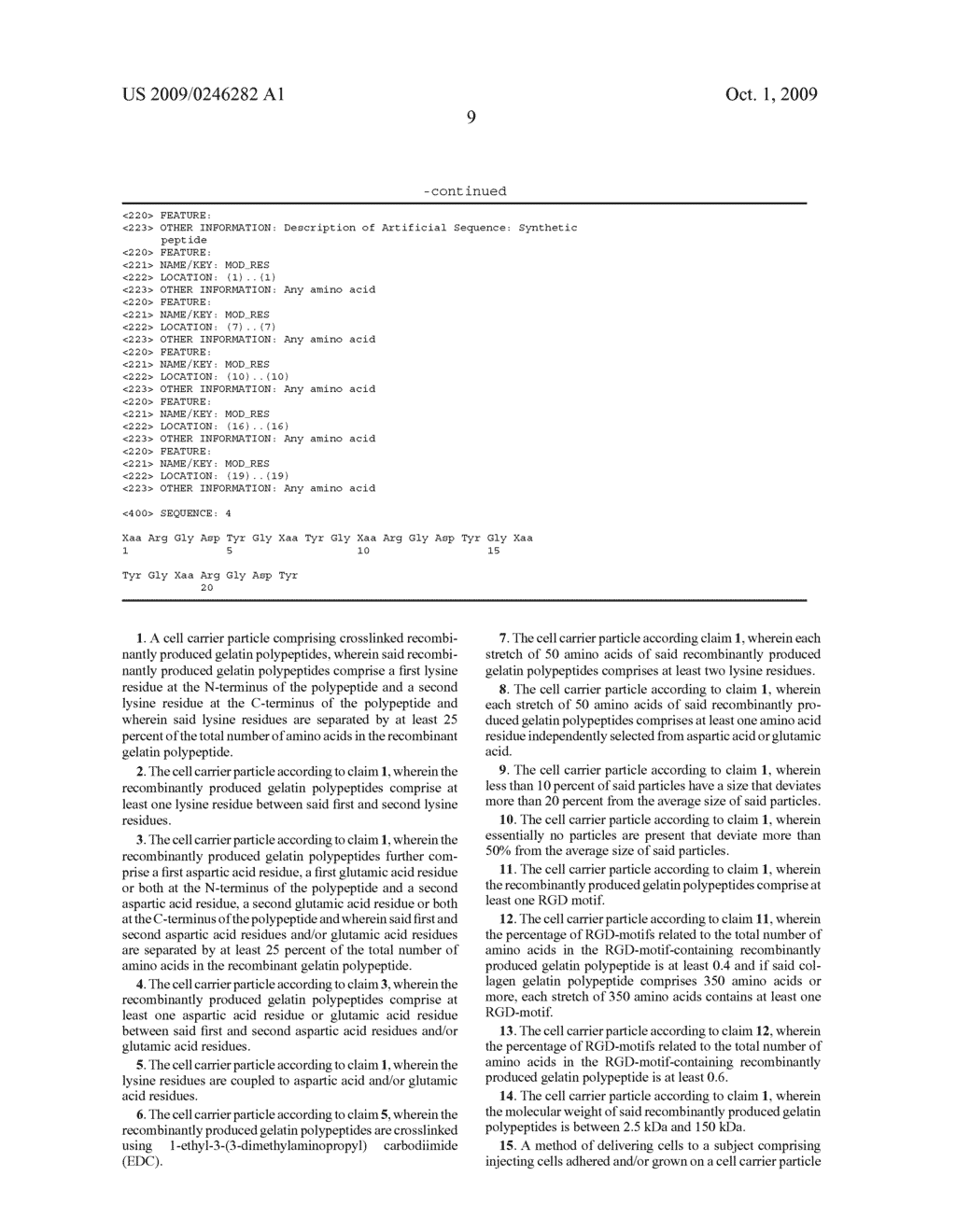 RECOMBINANT GELATIN PARTICLES FOR CELL ADHESION - diagram, schematic, and image 10