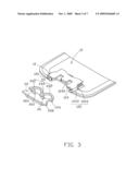 BATTERY COVER LATCH MECHANISM AND PORTABLE ELECTRONIC DEVICE USING SAME diagram and image