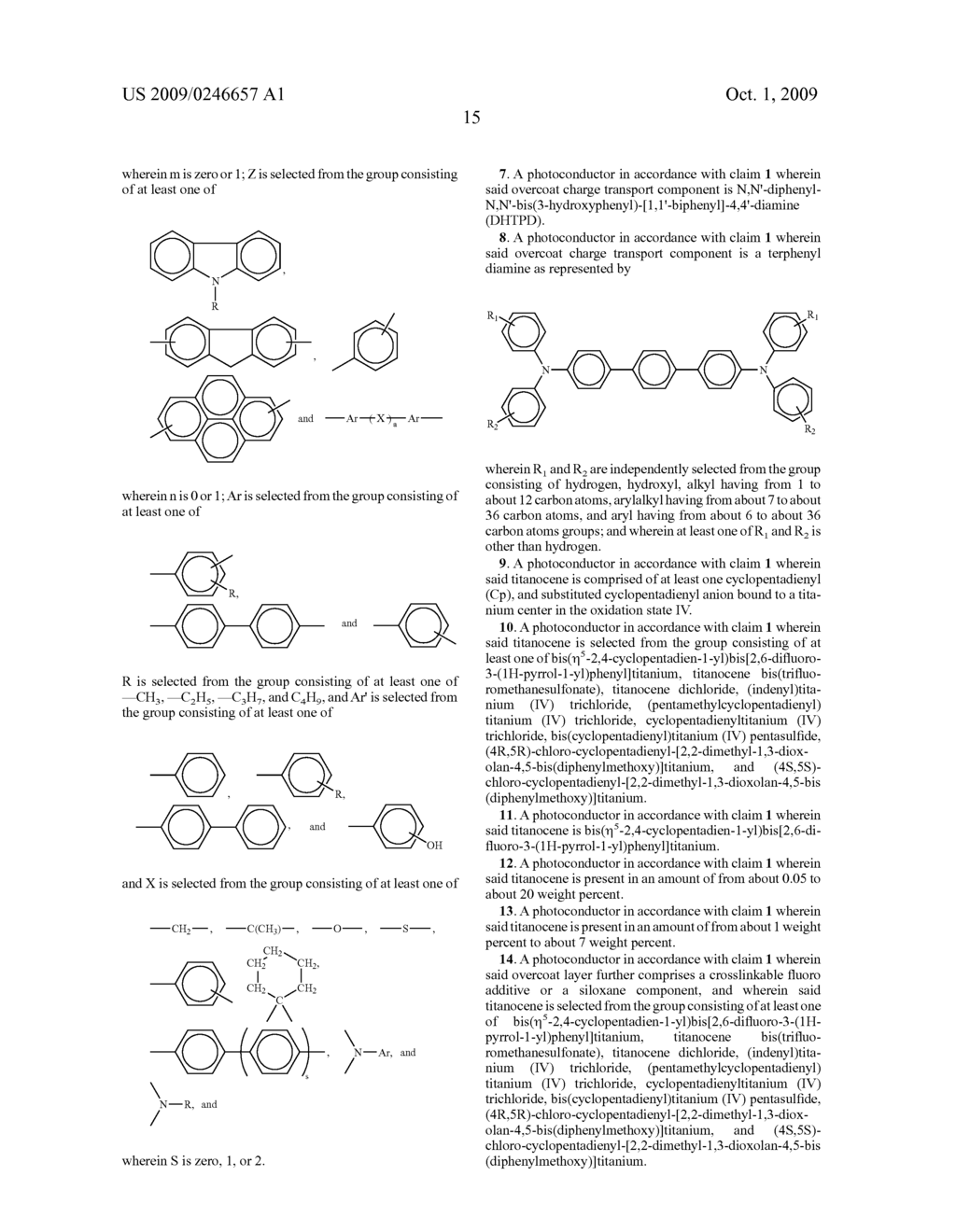 OVERCOAT CONTAINING TITANOCENE PHOTOCONDUCTORS - diagram, schematic, and image 16
