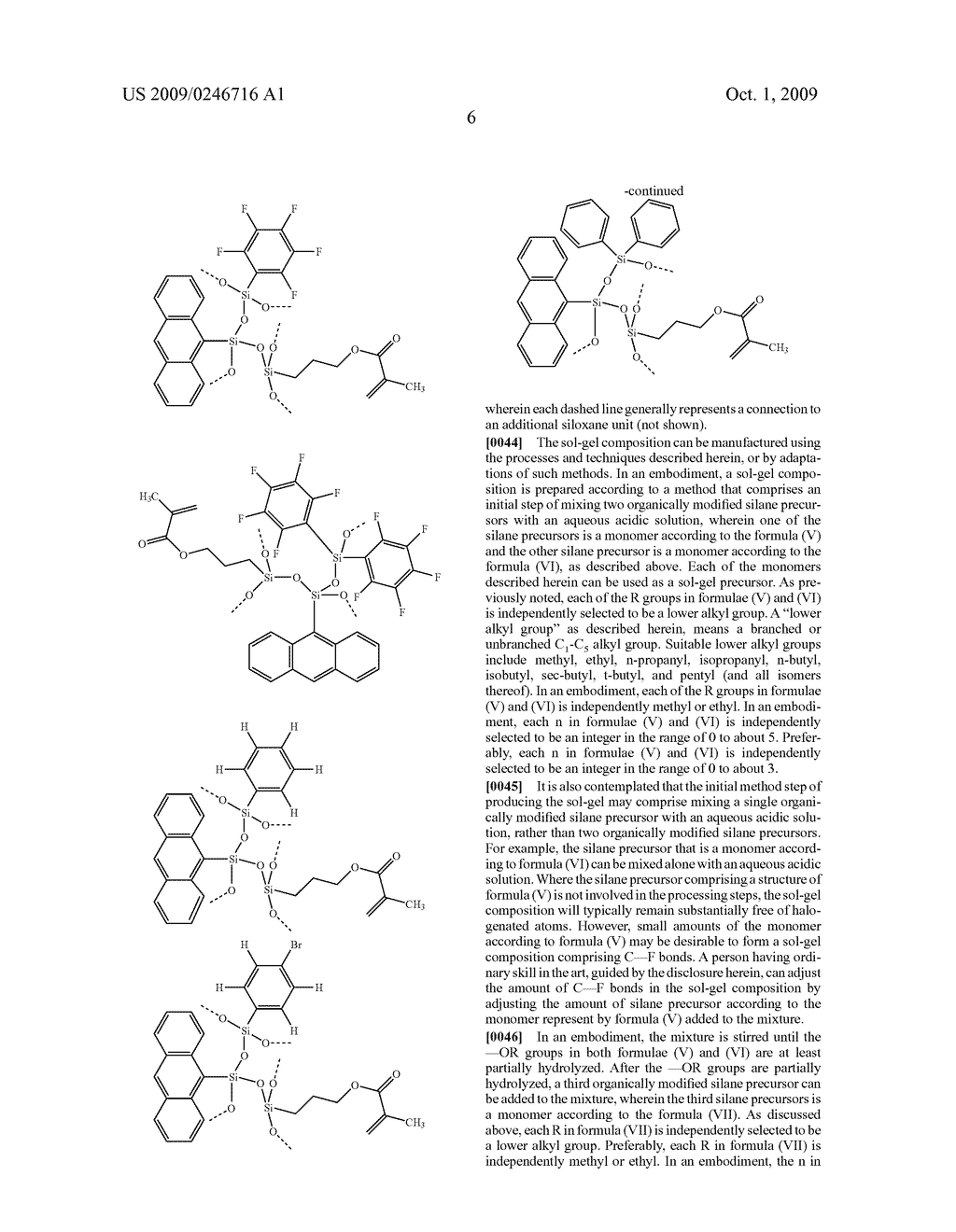 HIGH REFRACTIVE INDEX SOL-GEL COMPOSITION AND METHOD OF MAKING PHOTO-PATTERNED STRUCTURES ON A SUBSTRATE - diagram, schematic, and image 09