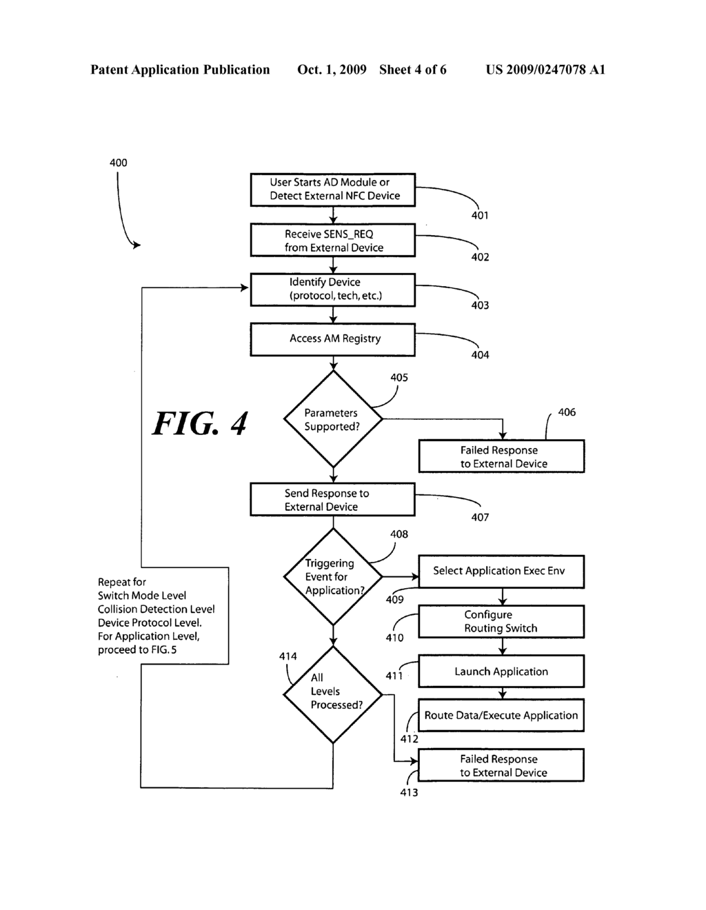 Method and Apparatus for Automatic Application Selection in an Electronic Device Using Multiple Discovery Managers - diagram, schematic, and image 05