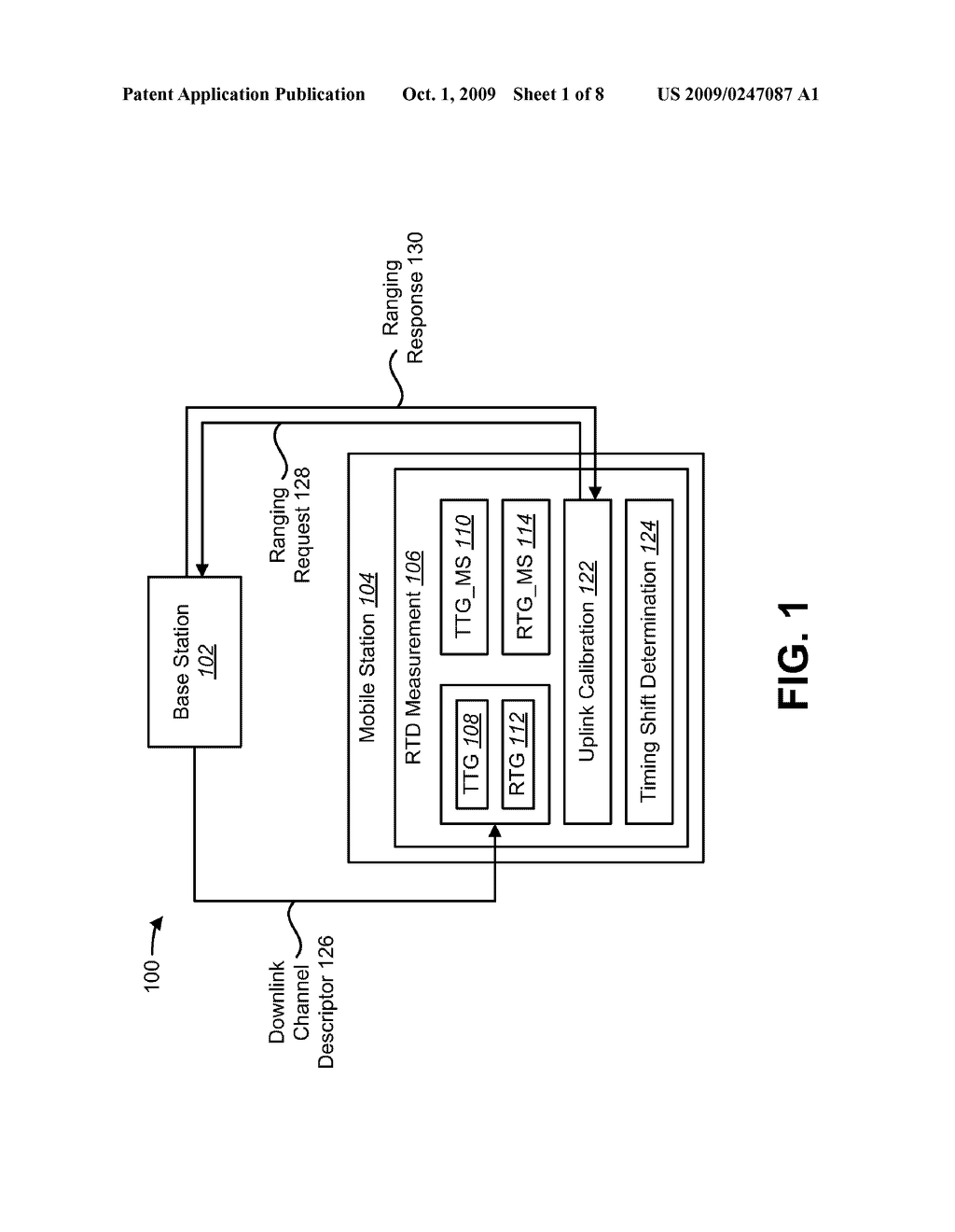 METHODS AND APPARATUS FOR MEASURING ROUND-TRIP DELAY AT A MOBILE STATION - diagram, schematic, and image 02