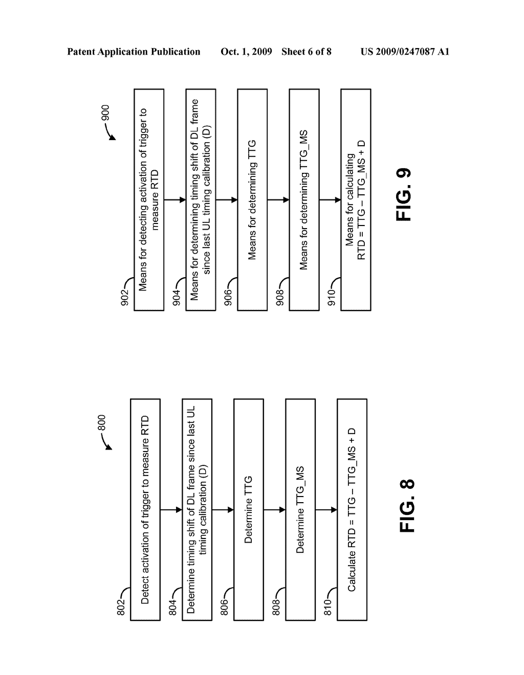 METHODS AND APPARATUS FOR MEASURING ROUND-TRIP DELAY AT A MOBILE STATION - diagram, schematic, and image 07