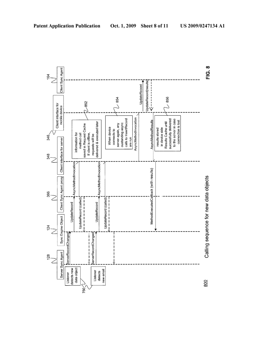 SYNCHRONIZING COMMUNICATIONS AND DATA BETWEEN MOBILE DEVICES AND SERVERS - diagram, schematic, and image 09