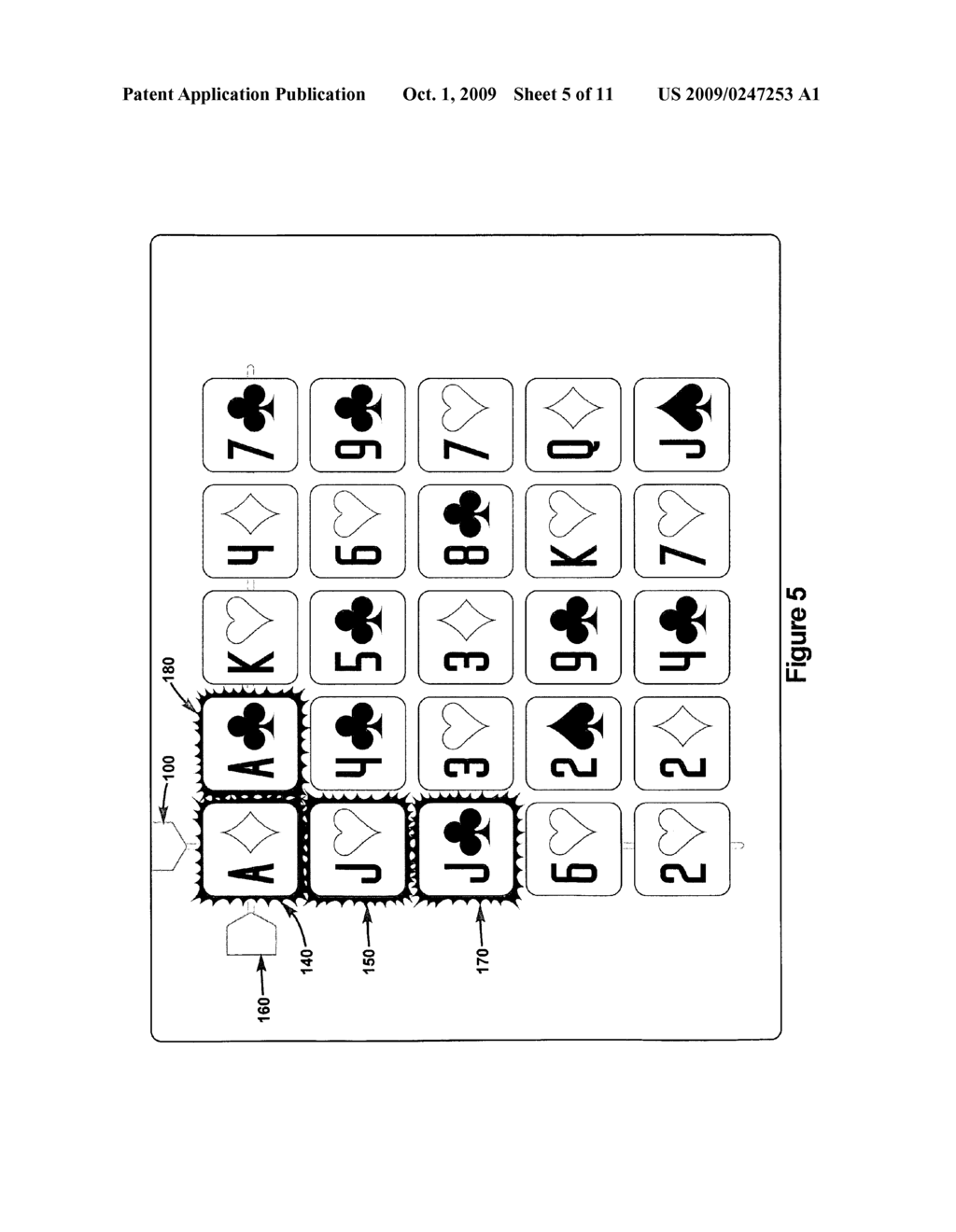 METHODS AND DEVICES FOR PLAYING MULTI-LINE CARD GAMES - diagram, schematic, and image 06