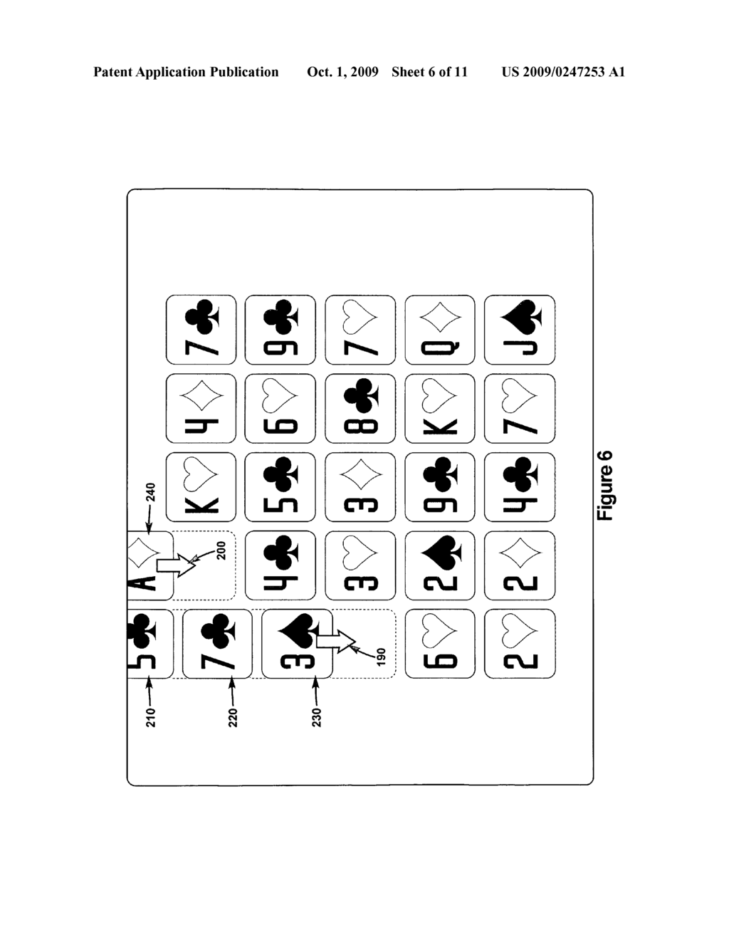 METHODS AND DEVICES FOR PLAYING MULTI-LINE CARD GAMES - diagram, schematic, and image 07