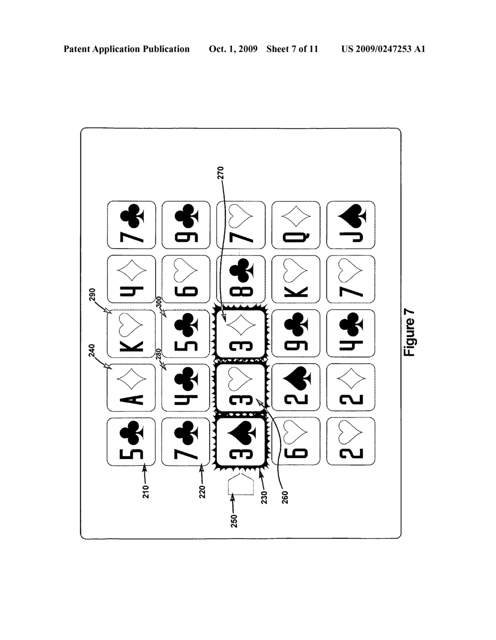 METHODS AND DEVICES FOR PLAYING MULTI-LINE CARD GAMES - diagram, schematic, and image 08