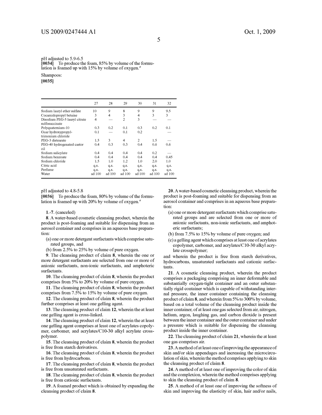 POST-FOAMING CLEANSING PRODUCT WITH MOLECULAR OXYGEN - diagram, schematic, and image 06