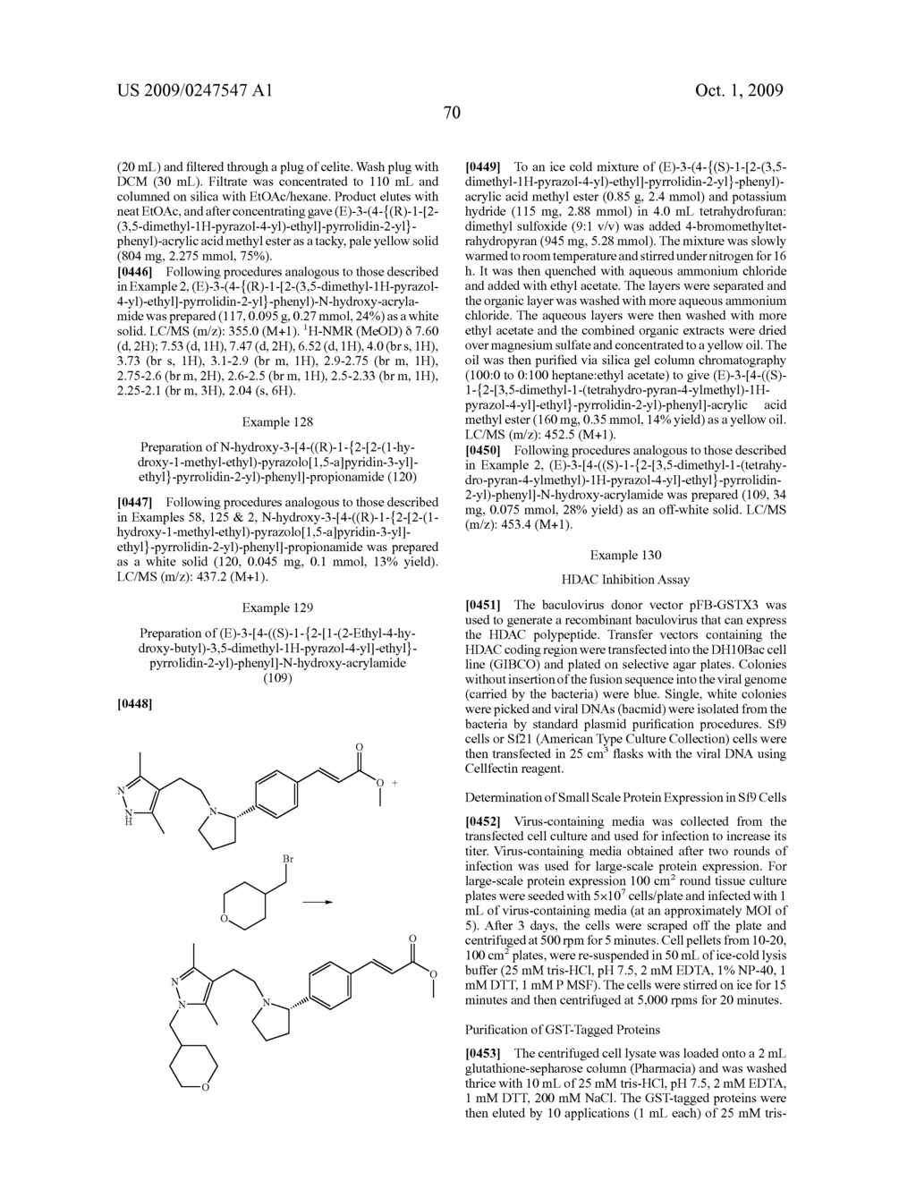 HYDROXAMATE-BASED INHIBITORS OF DEACETYLASES B - diagram, schematic, and image 71