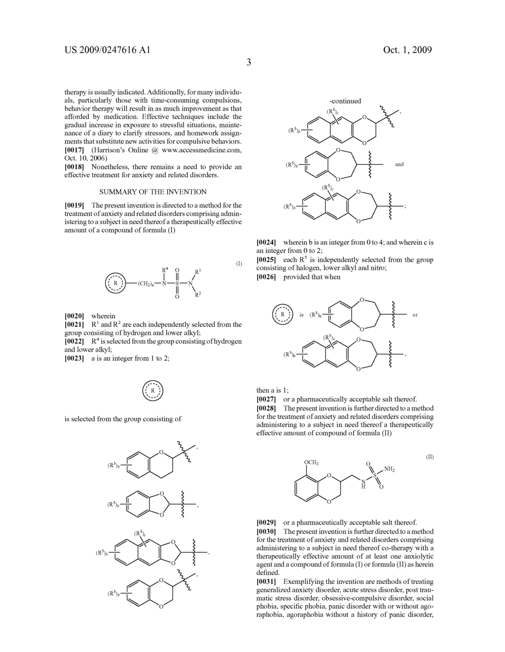 USE OF BENZO-FUSED HETEROCYLE SULFAMIDE DERIVATIVES FOR THE TREATMENT OF ANXIETY - diagram, schematic, and image 04