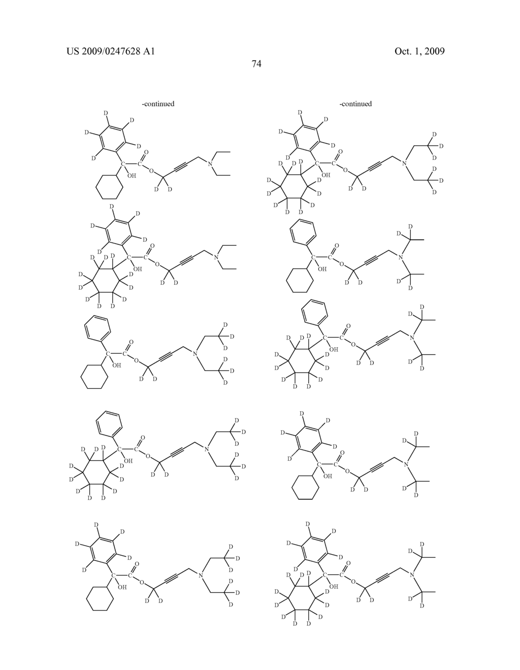 SUBSTITUTED PHENYLCYCLOHEXYLGLYCOLATES - diagram, schematic, and image 75