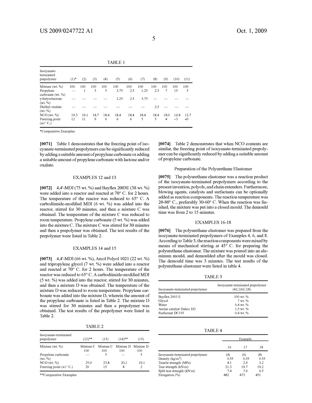 CYCLIC ALKYLENE CARBONATE-DERIVED ISOCYANATE-TERMINATED PREPOLYMERS, METHOD FOR THEIR PREPARATION AND THEIR USE - diagram, schematic, and image 06