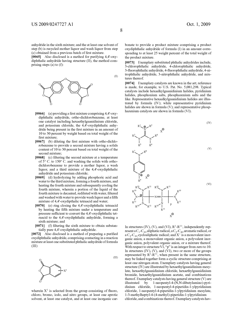 Method of Purifying Dianhydrides, the Dianhydrides Formed Thereby, and Polyetherimides Formed Therefrom - diagram, schematic, and image 15