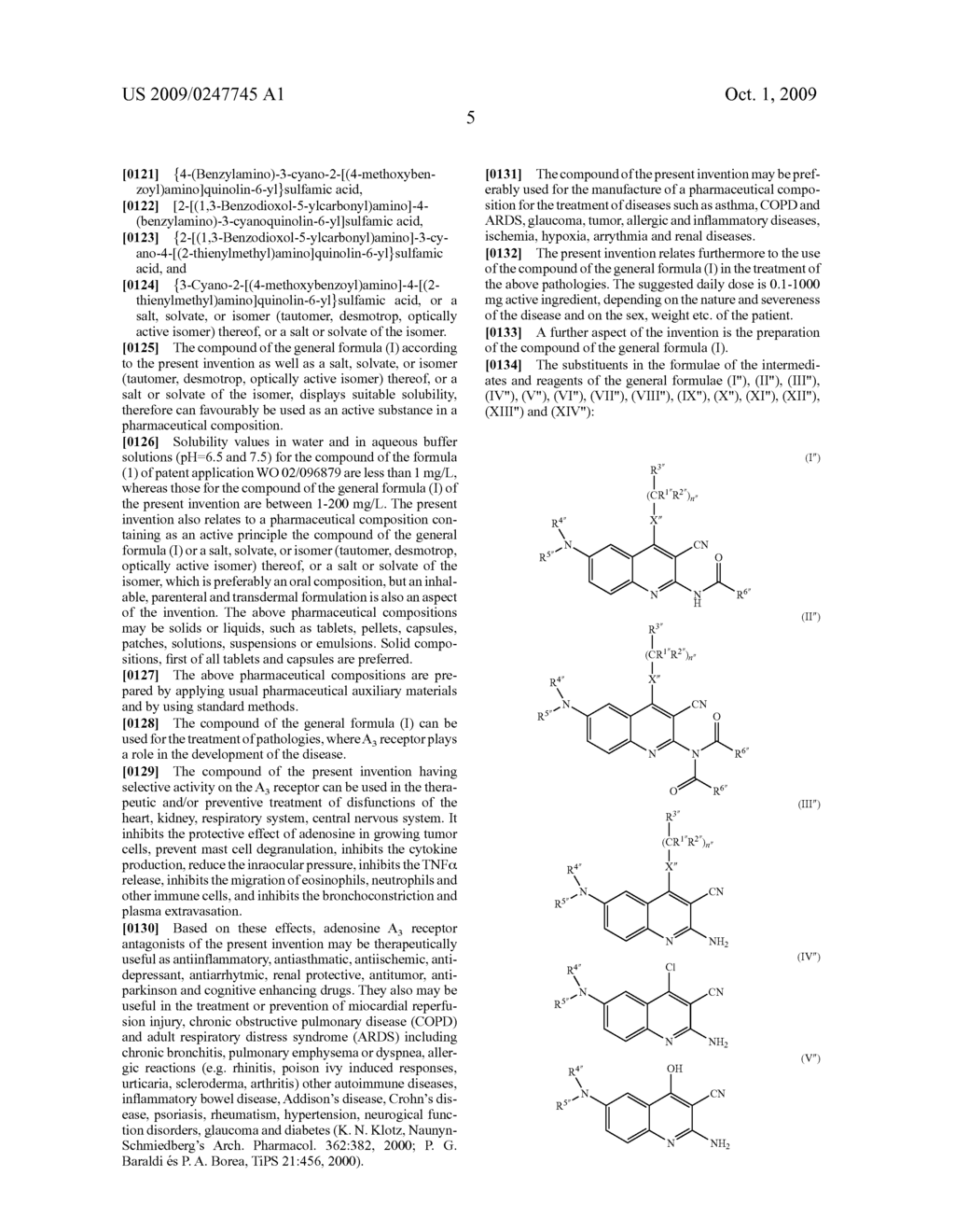 AMINOQUINOLINE DERIVATIVES AND THEIR USE AS ADENOSINE A3 LIGANDS - diagram, schematic, and image 06