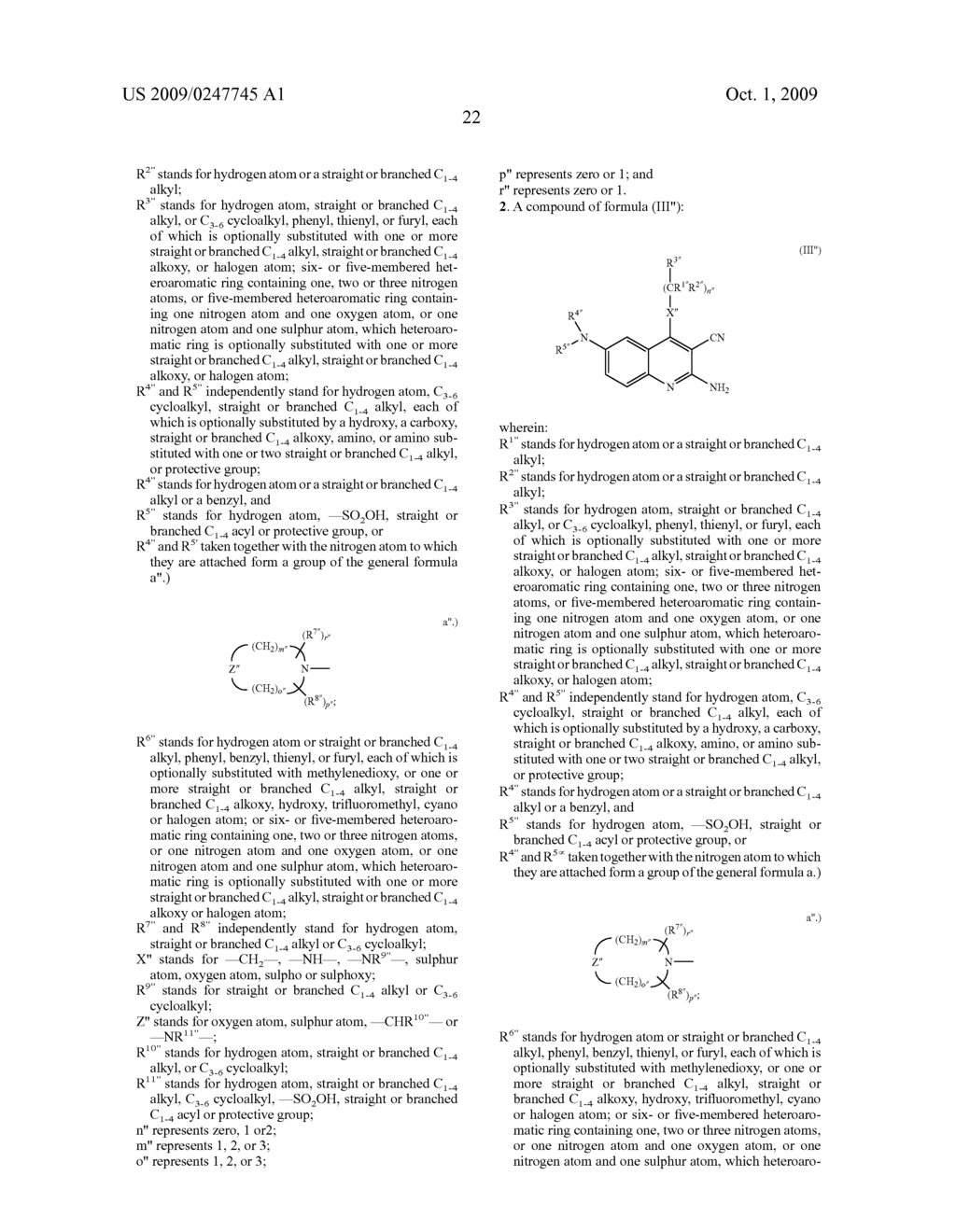 AMINOQUINOLINE DERIVATIVES AND THEIR USE AS ADENOSINE A3 LIGANDS - diagram, schematic, and image 23