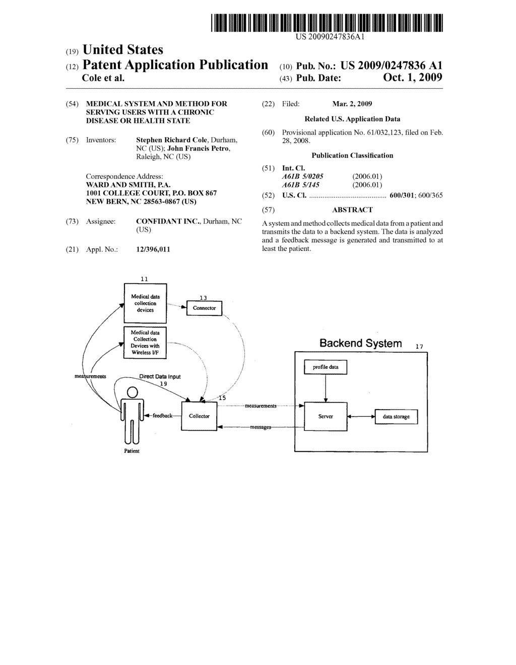 Medical System and Method for Serving Users with a Chronic Disease or Health State - diagram, schematic, and image 01