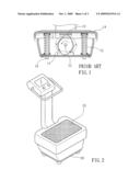 Vibration machine for physical fitness diagram and image