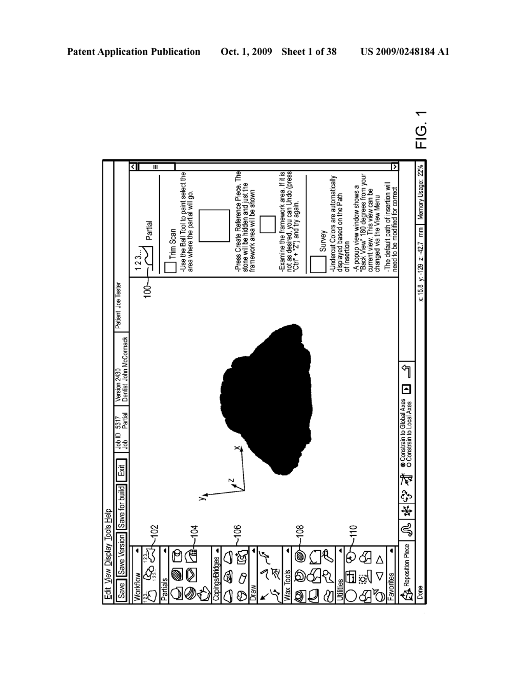 Haptically enabled dental modeling system - diagram, schematic, and image 02