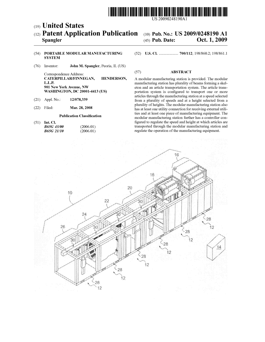 Portable modular manufacturing system - diagram, schematic, and image 01