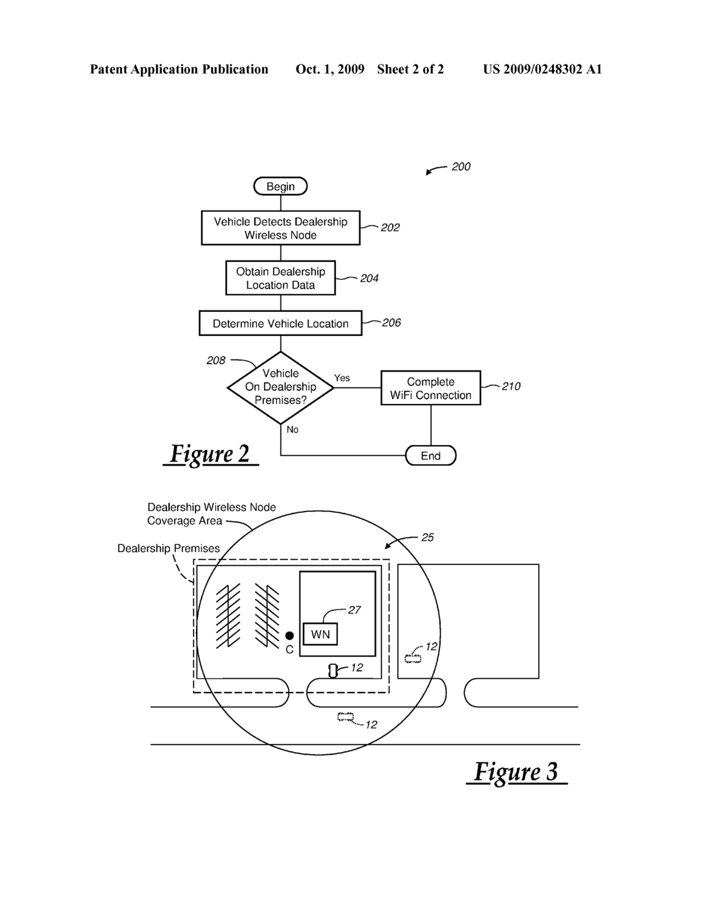 ESTABLISHING WIRELESS NETWORKING BETWEEN A VEHICLE AND DEALERSHIP USING GPS LOCATION INFORMATION - diagram, schematic, and image 03