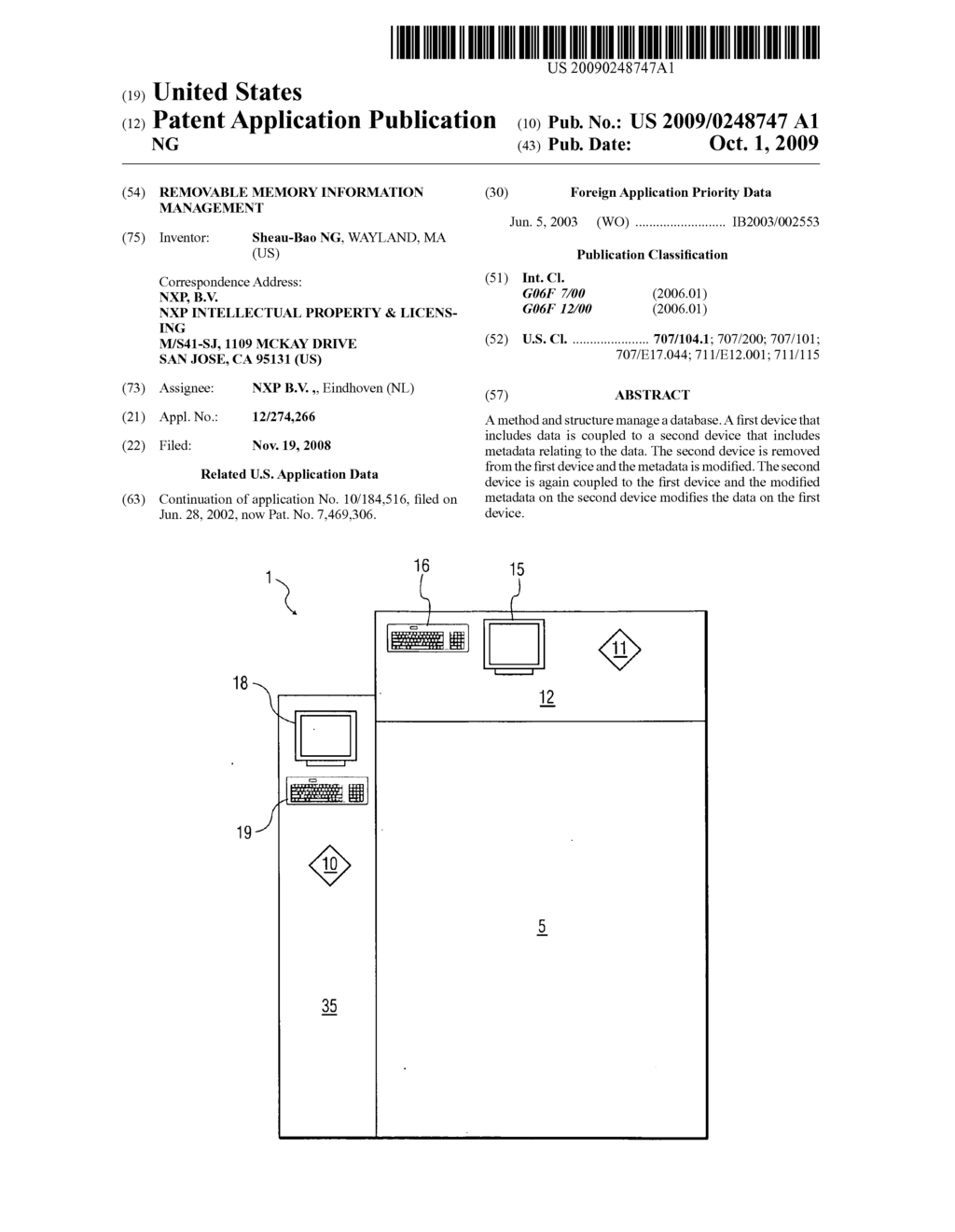 REMOVABLE MEMORY INFORMATION MANAGEMENT - diagram, schematic, and image 01