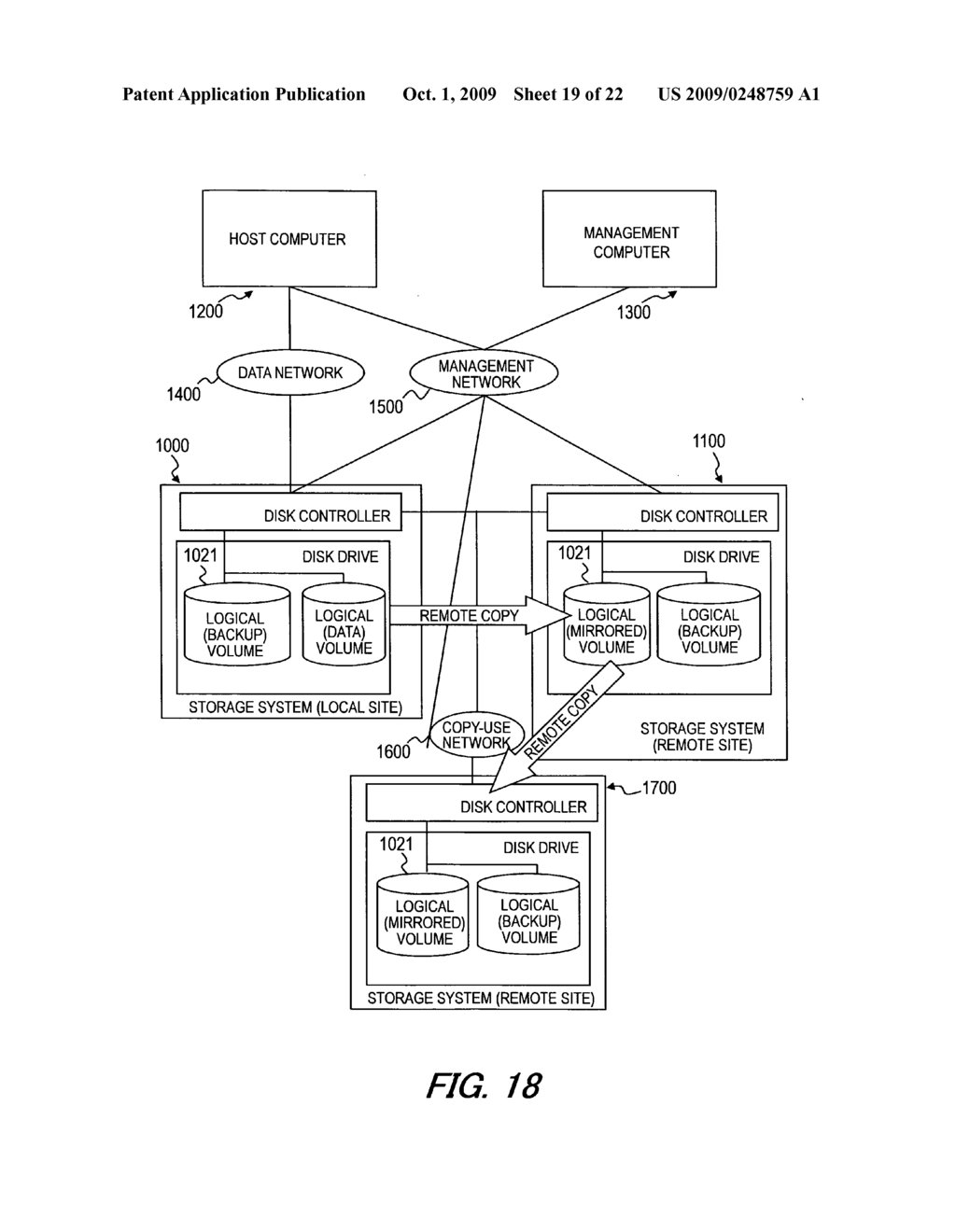 Backup management method in a remote copy environment - diagram, schematic, and image 20