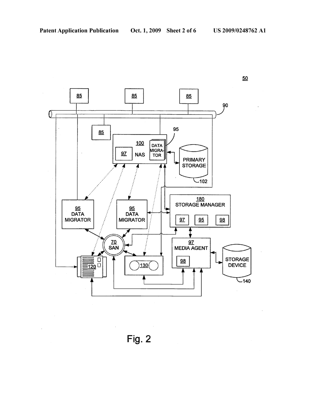 SYSTEMS AND METHODS FOR PERFORMING STORAGE OPERATIONS USING NETWORK ATTACHED STORAGE - diagram, schematic, and image 03